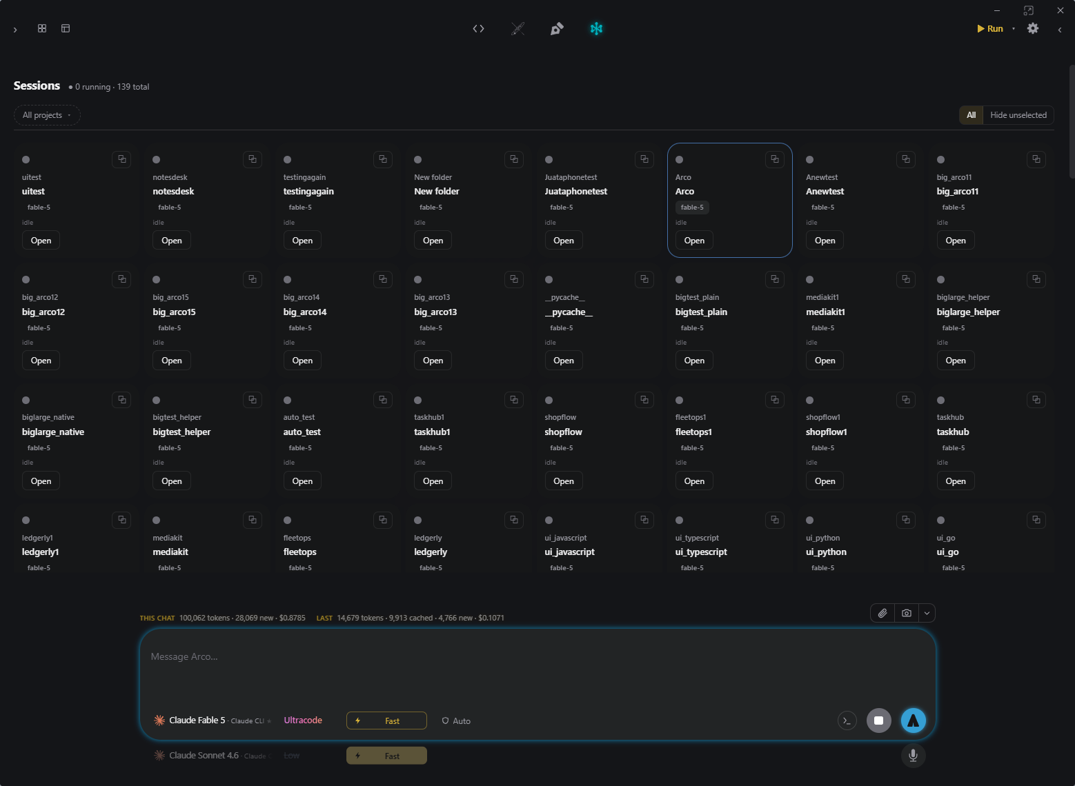 Arco Mission Control — detachable thread windows across your monitors